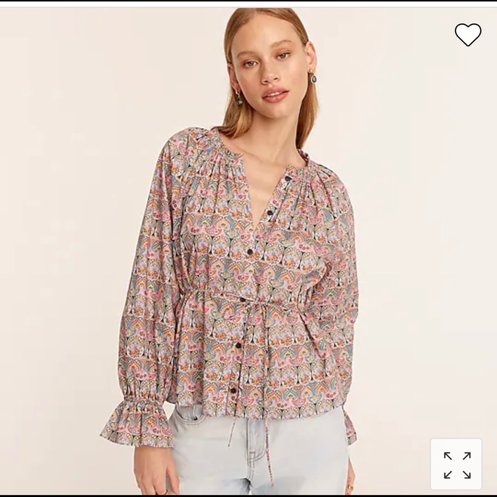 JCrew Liberty blouse new w/tags - Large